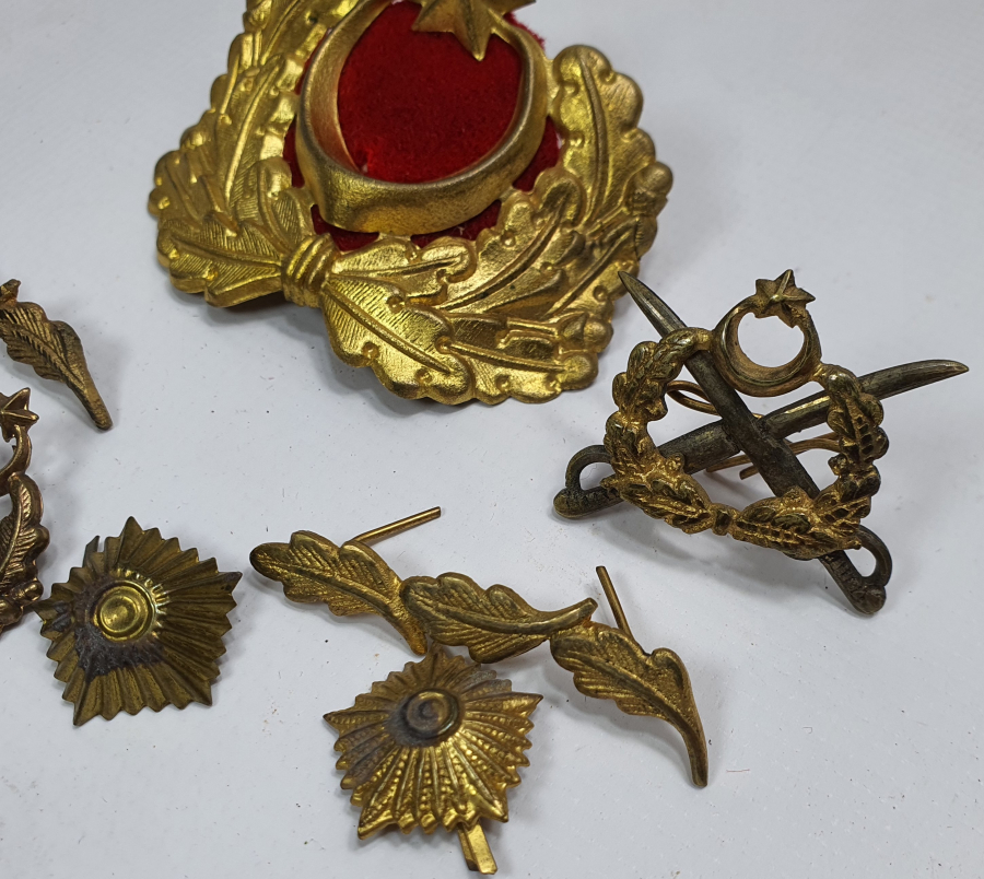 ANTİKA ASKERİ SUBAY ROZET VE BRÖVE LOTU