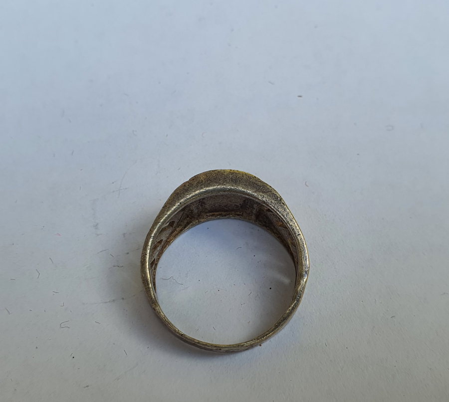 AY YILDIZLI GÜMÜŞ ERKEK YÜZÜĞÜ