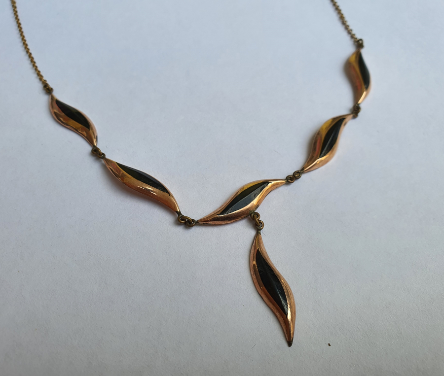 OLTU TAŞLI NAZAR GÖZÜ FORMUNDA ANTİKA ALTIN GERDANLIK