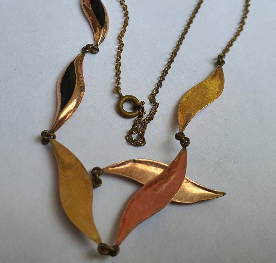 OLTU TAŞLI NAZAR GÖZÜ FORMUNDA ANTİKA ALTIN GERDANLIK