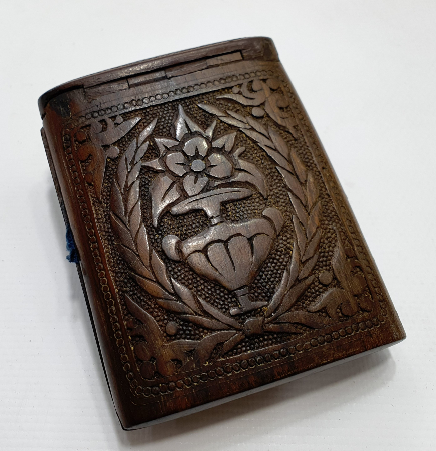 OSMANLI DÖNEMİ ABDÜLHAMİD HAN TUĞRALI TAMAMI EL OYMASI ÇOK NADİR SİGARA TABAKASI