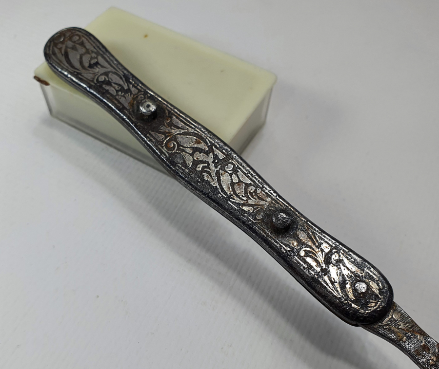 OSMANLI DÖNEMİ BURSA İŞİ KOFGARİ İŞÇİLİKLİ SELVİLİ SEYAHAT KAŞIĞI