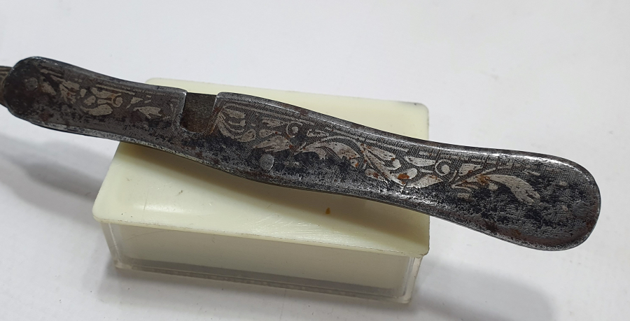 OSMANLI DÖNEMİ BURSA İŞİ KOFGARİ İŞÇİLİKLİ SELVİLİ SEYAHAT KAŞIĞI