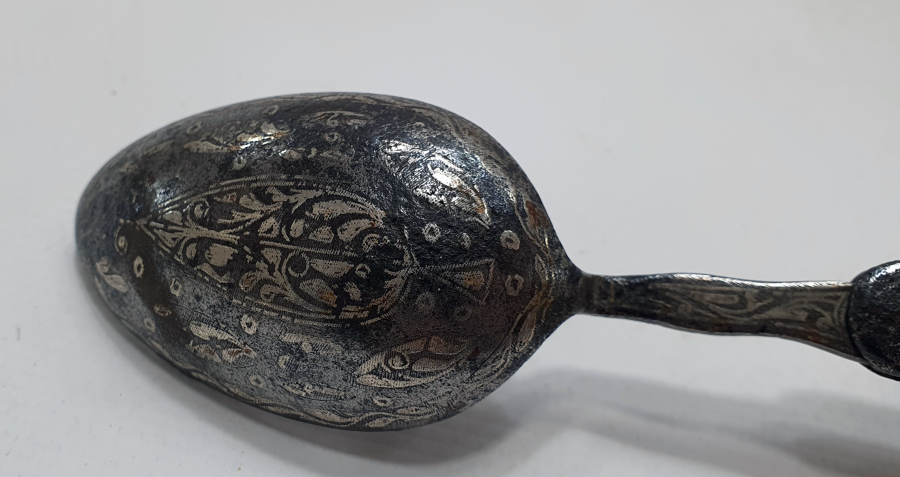 OSMANLI DÖNEMİ BURSA İŞİ KOFGARİ İŞÇİLİKLİ SELVİLİ SEYAHAT KAŞIĞI