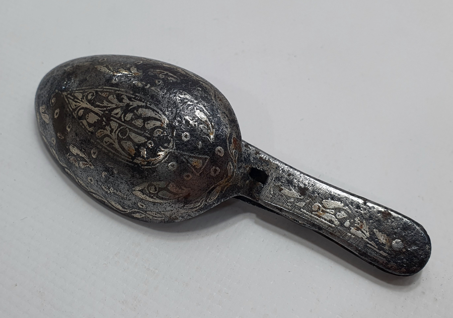 OSMANLI DÖNEMİ BURSA İŞİ KOFGARİ İŞÇİLİKLİ SELVİLİ SEYAHAT KAŞIĞI