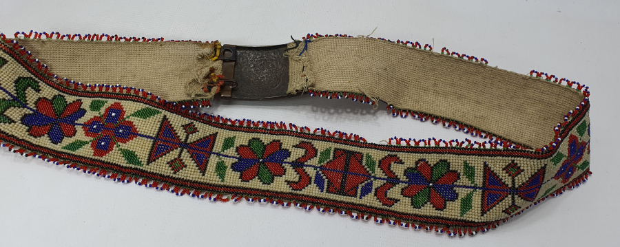 OSMANLI DÖNEMİ OPAL BONCUKLU VE GÜMÜŞ KEMER TOKALI NADİR GELİN KEMERİ