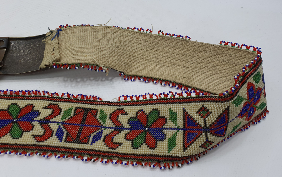 OSMANLI DÖNEMİ OPAL BONCUKLU VE GÜMÜŞ KEMER TOKALI NADİR GELİN KEMERİ