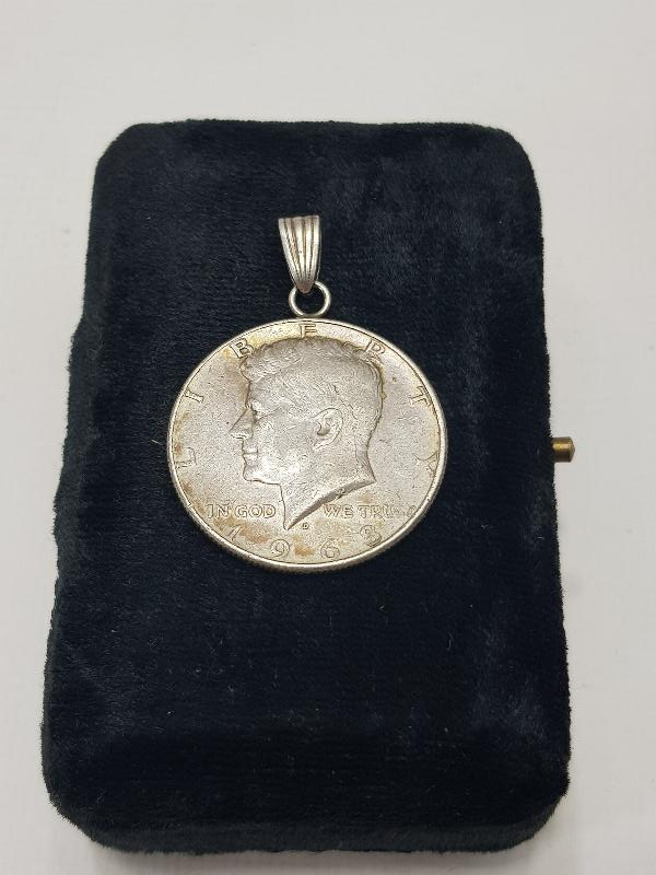 GÜMÜŞ AMERİKAN PARASI KOLYE UCU 