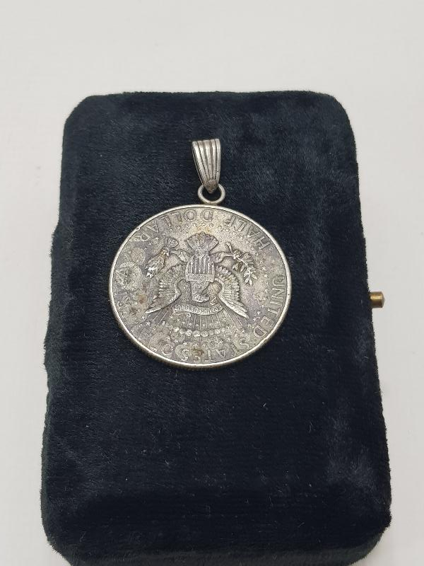 GÜMÜŞ AMERİKAN PARASI KOLYE UCU 