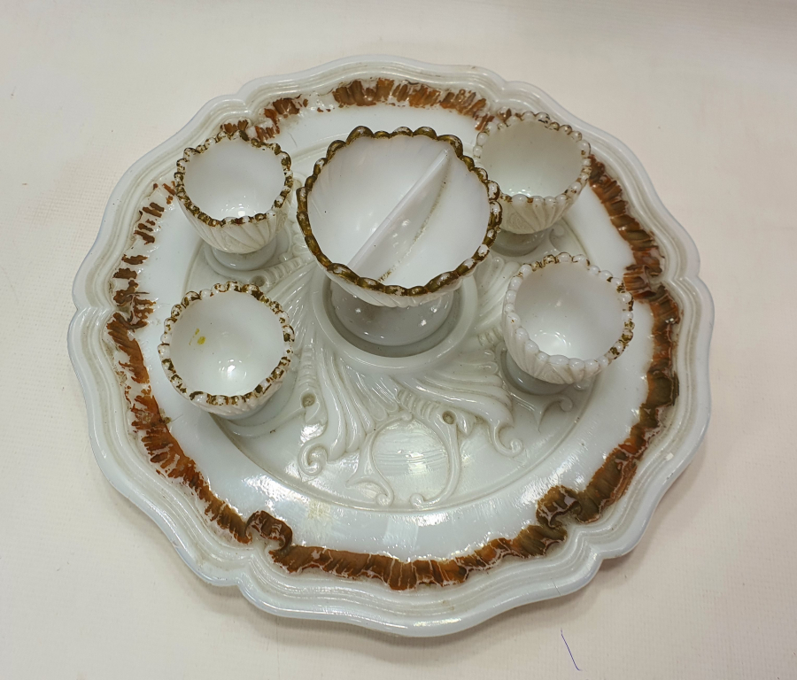 1900 BAŞLARI NADİR FORM TAŞ OPAL HAVYARLIK SETİ