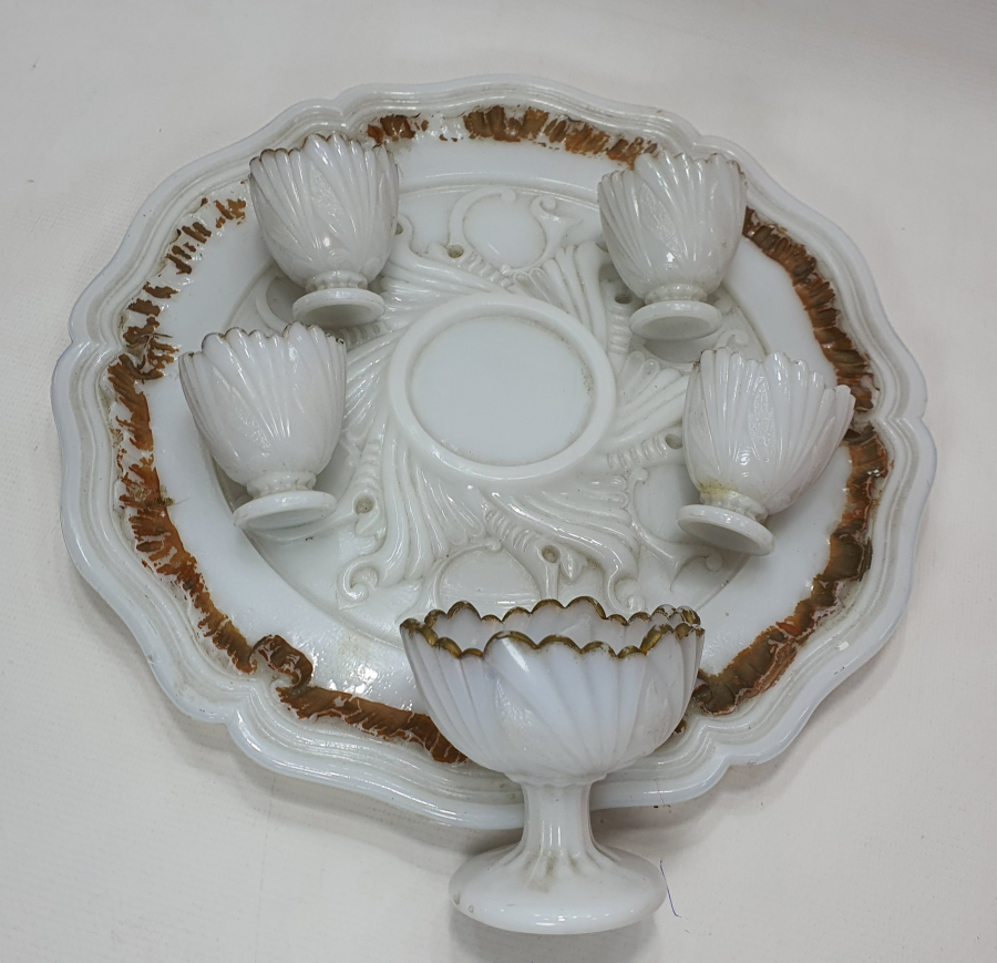 1900 BAŞLARI NADİR FORM TAŞ OPAL HAVYARLIK SETİ