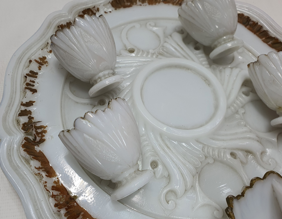 1900 BAŞLARI NADİR FORM TAŞ OPAL HAVYARLIK SETİ