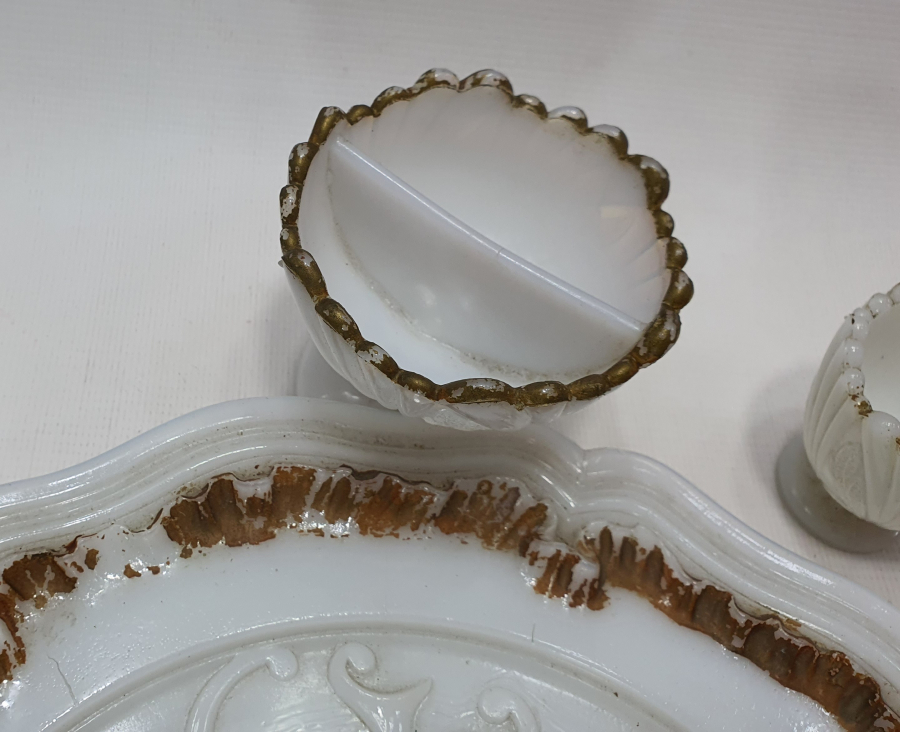 1900 BAŞLARI NADİR FORM TAŞ OPAL HAVYARLIK SETİ