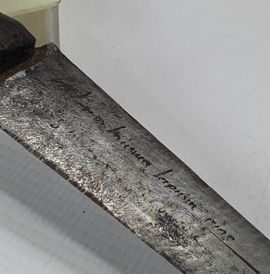 CUMHURİYET BAŞLARI ÜZERİ BEYİT YAZILI KAMA