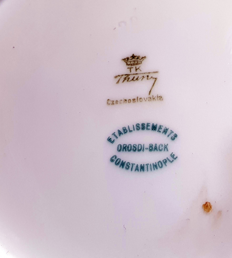 OSMANLI DÖNEMİ CONSTANTİNOPLE YAZILI ALTIN VARAKLI TABAK