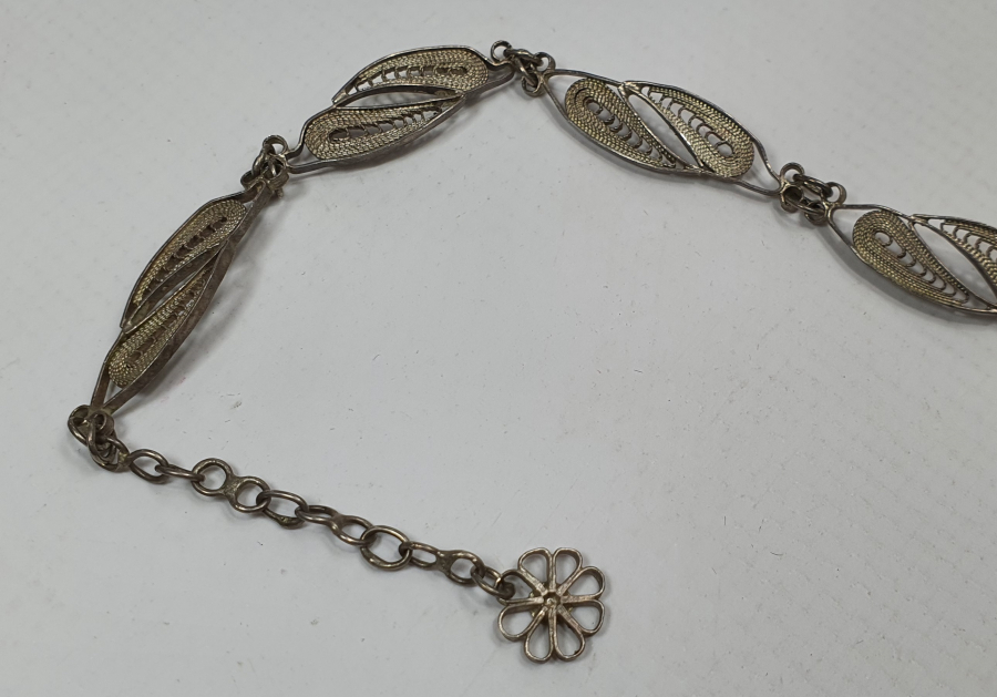 TELKARİ İŞÇİLİKLİ GÜMÜŞ BİLEKLİK