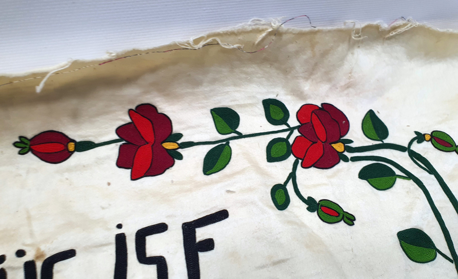 ÜZERİNDE BEYİT YAZILI BÜYÜK BOY PANO