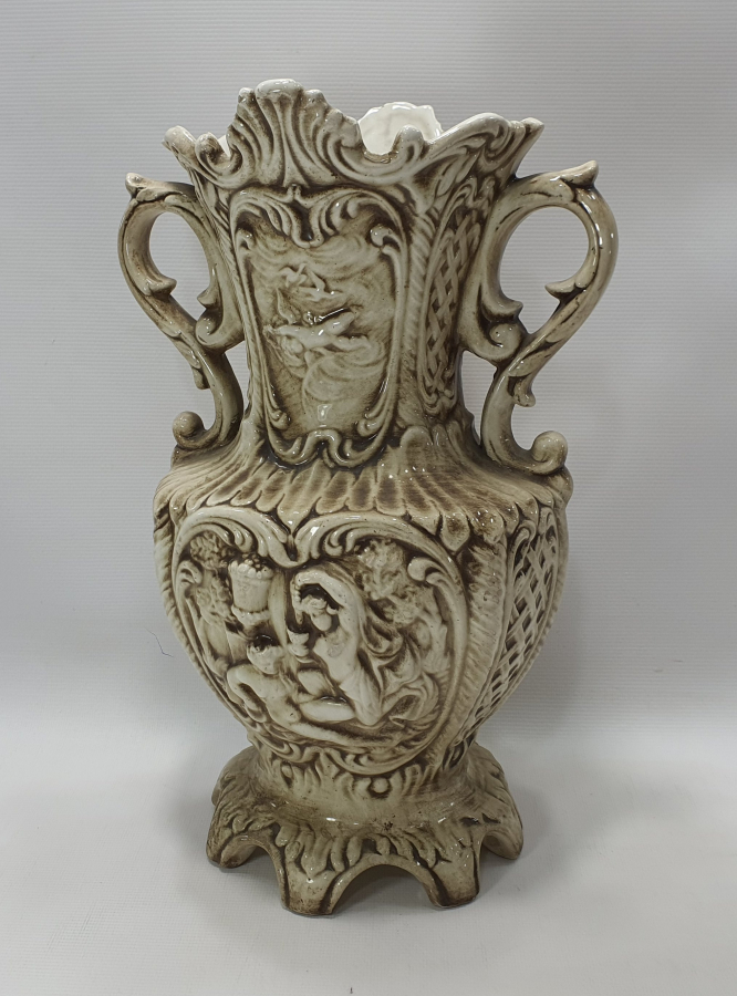 1900 BAŞLARI CAPODİMONTE BÜYÜK BOY VAZO