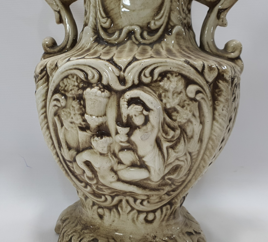 1900 BAŞLARI CAPODİMONTE BÜYÜK BOY VAZO