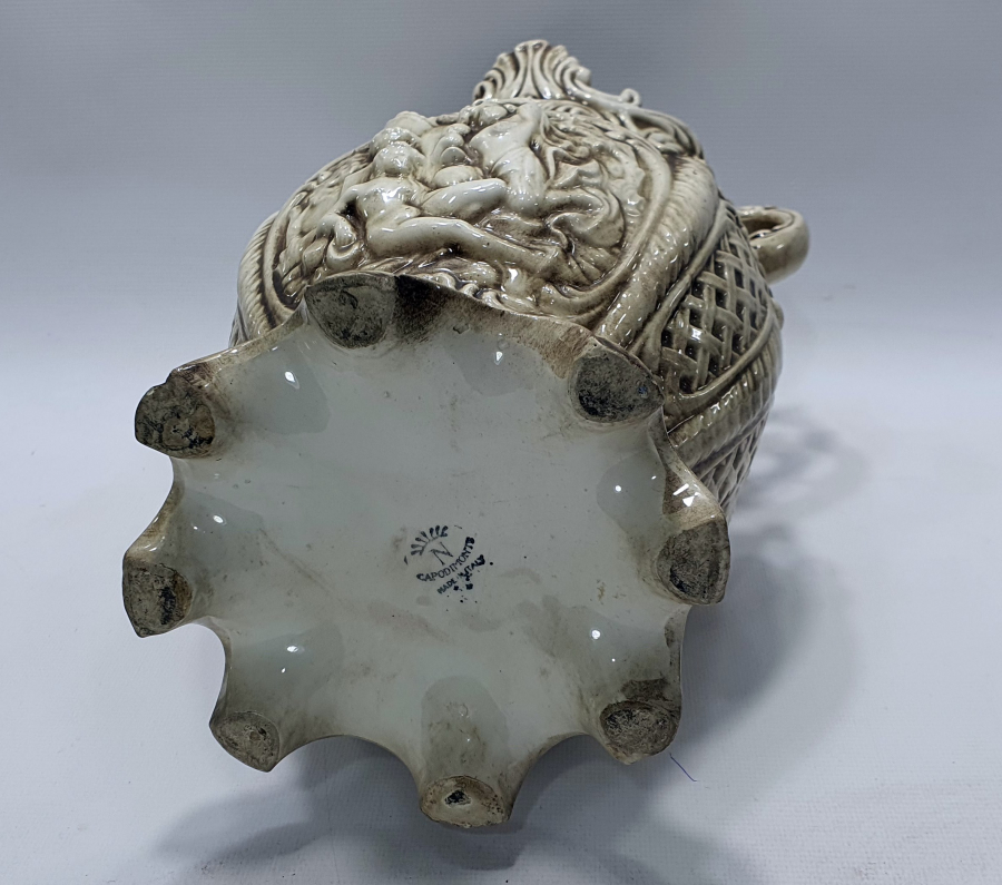 1900 BAŞLARI CAPODİMONTE BÜYÜK BOY VAZO