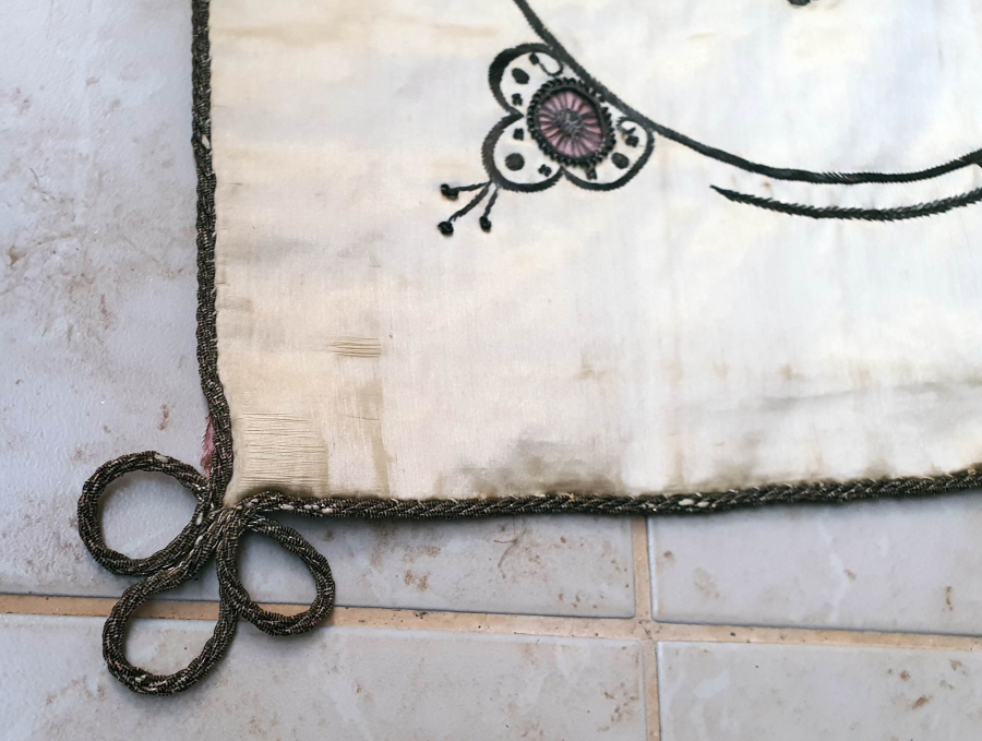 OSMANLI DÖNEMİ AĞIR GÜMÜŞ İŞÇİLİKLİ GELİN BOHÇASI