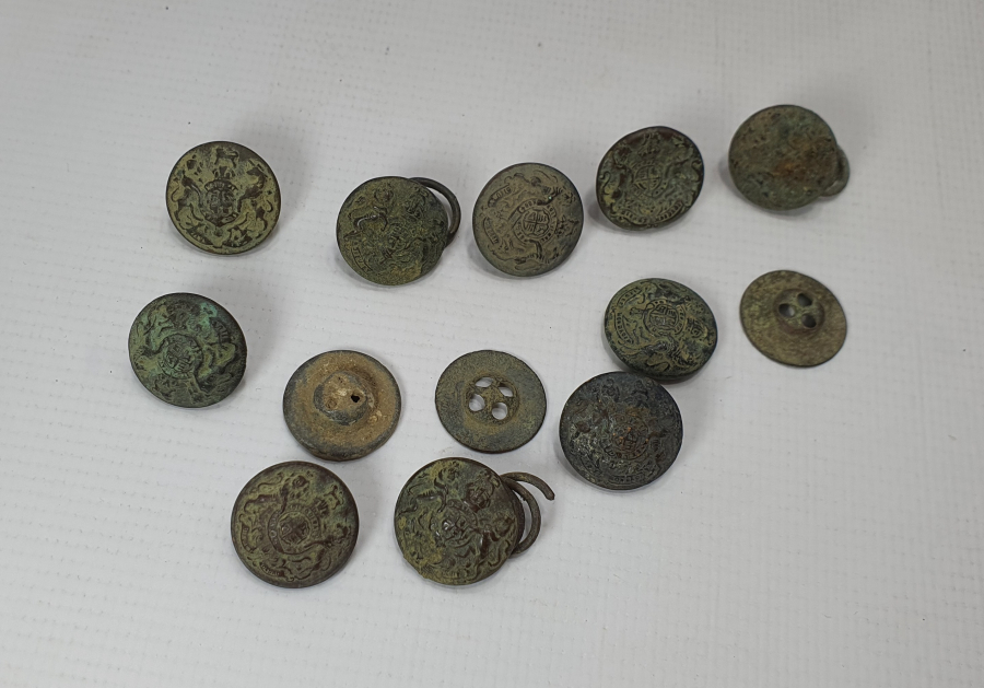 1. DÜNYA SAVAŞI DÖNEMİ ÇANAKKALE CEPHESİ İNGİLİZ ASKER DÜĞMELERİ