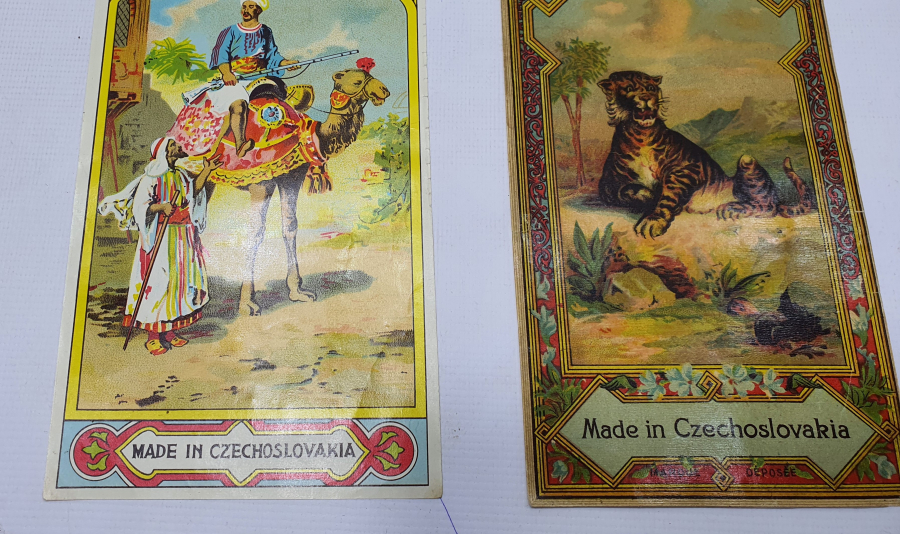 OSMANLI DÖNEMİ ALTIN VARAKLI 2 ADET FES ETİKETİ