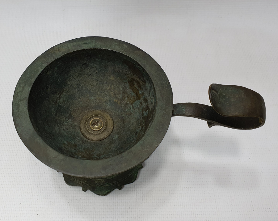 OSMANLI DÖNEMİ SÜLEYMANİYE DAMGALI YILANLI NARGİLE KÖZLÜĞÜ