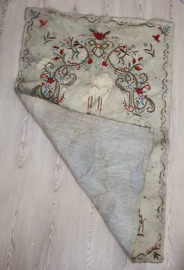 OSMANLI DÖNEMİ TEKKE İŞİ SIRMA İŞÇİLİKLİ SECCADE