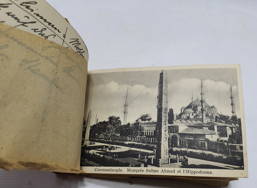 12 ADET İSTANBUL KARTPOSTALI BULUNAN NADİR KARTPOSTAL ALBÜMÜ