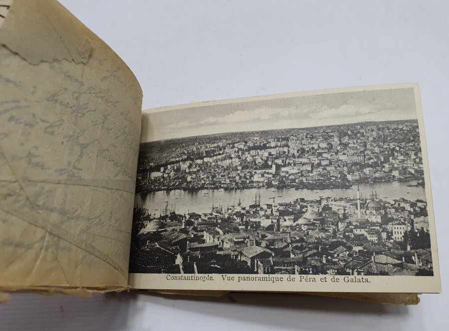 12 ADET İSTANBUL KARTPOSTALI BULUNAN NADİR KARTPOSTAL ALBÜMÜ
