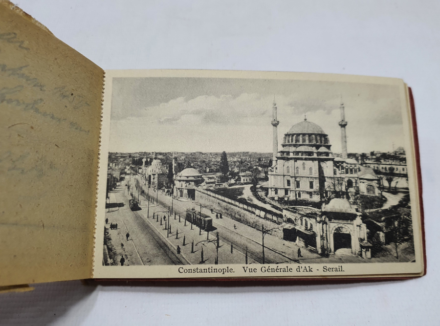 12 ADET İSTANBUL KARTPOSTALI BULUNAN NADİR KARTPOSTAL ALBÜMÜ