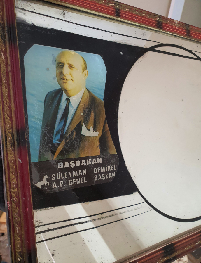 1960-70 LERDEN SÜLEYMAN DEMİREL VE ADNAN MENDERES GÖRSELLİ AYNA