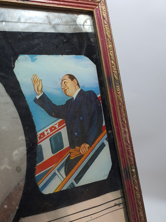 1960-70 LERDEN SÜLEYMAN DEMİREL VE ADNAN MENDERES GÖRSELLİ AYNA