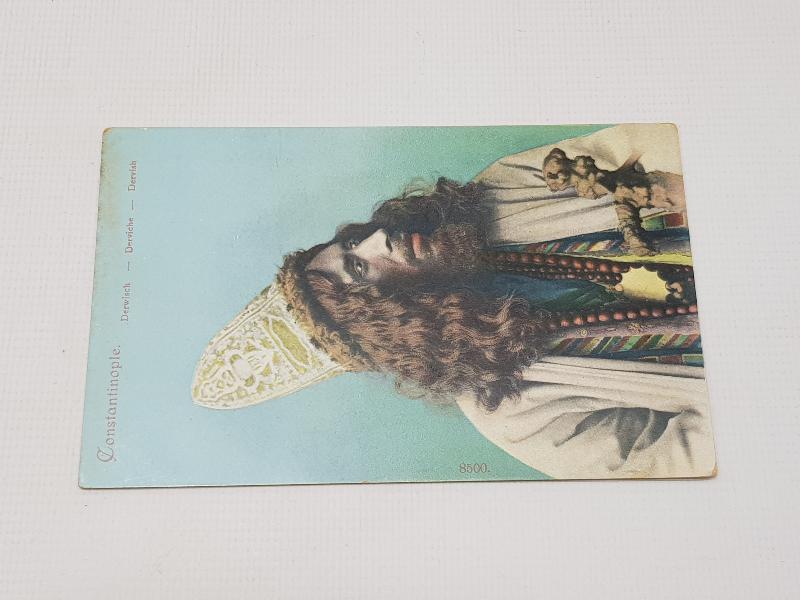 CONSTANTINOPLE: OSMANLI DÖNEMİ DERVİŞ KARTPOSTALI 