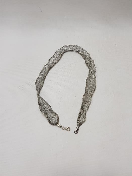 ELASTİK GÜMÜŞ KOLYE