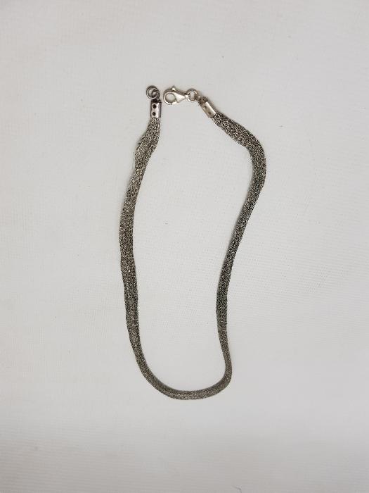 ELASTİK GÜMÜŞ KOLYE