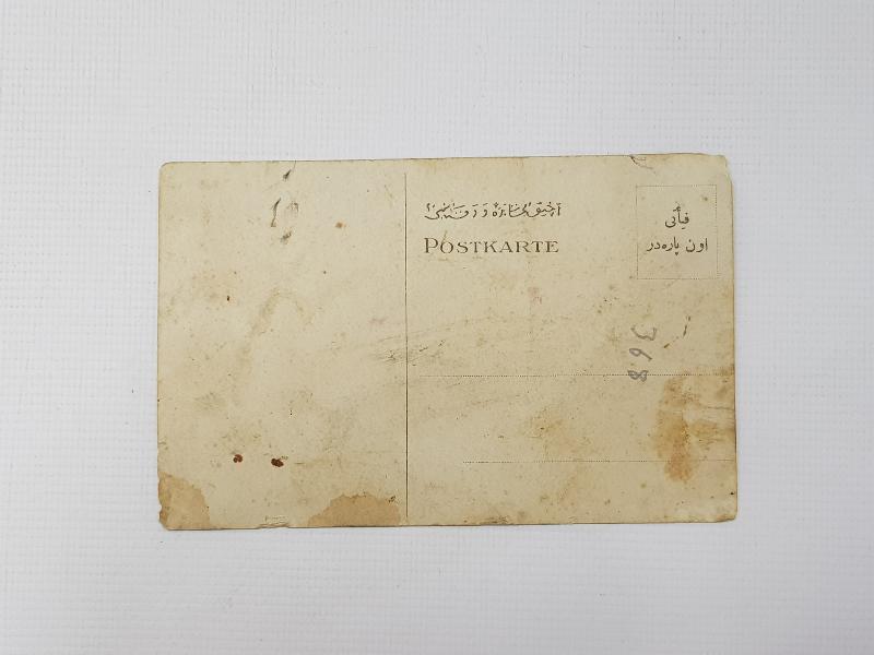 ENVER PAŞA VE HİNDENBURG TEMALI İTTİFAK KARTPOSTAL