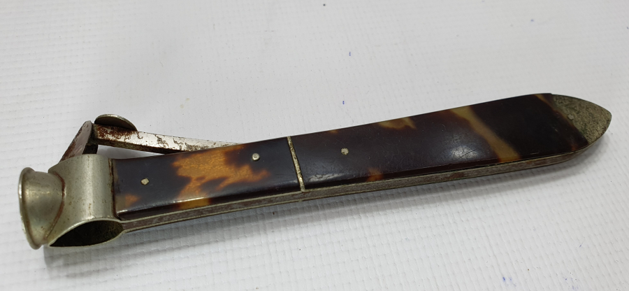 KAPLUMBAĞA KABUĞUNDAN (BAĞA) MAMUL PURO KESME ALETİ