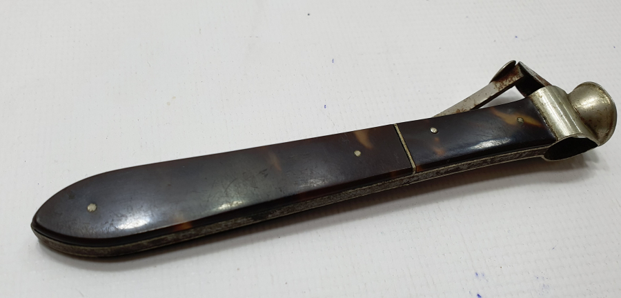 KAPLUMBAĞA KABUĞUNDAN (BAĞA) MAMUL PURO KESME ALETİ