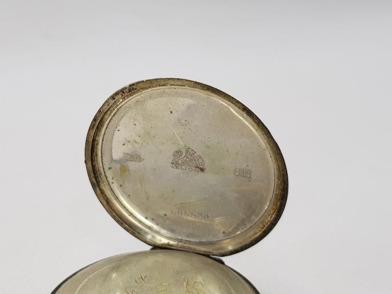 LEIJON MARKA GÜMÜŞ CEP SAATİ 