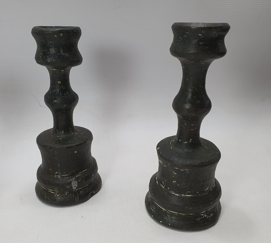 OSMANLI DÖNEMİ 3 ADET TEKKE İŞİ MİNİ HAVAN ŞAMDAN