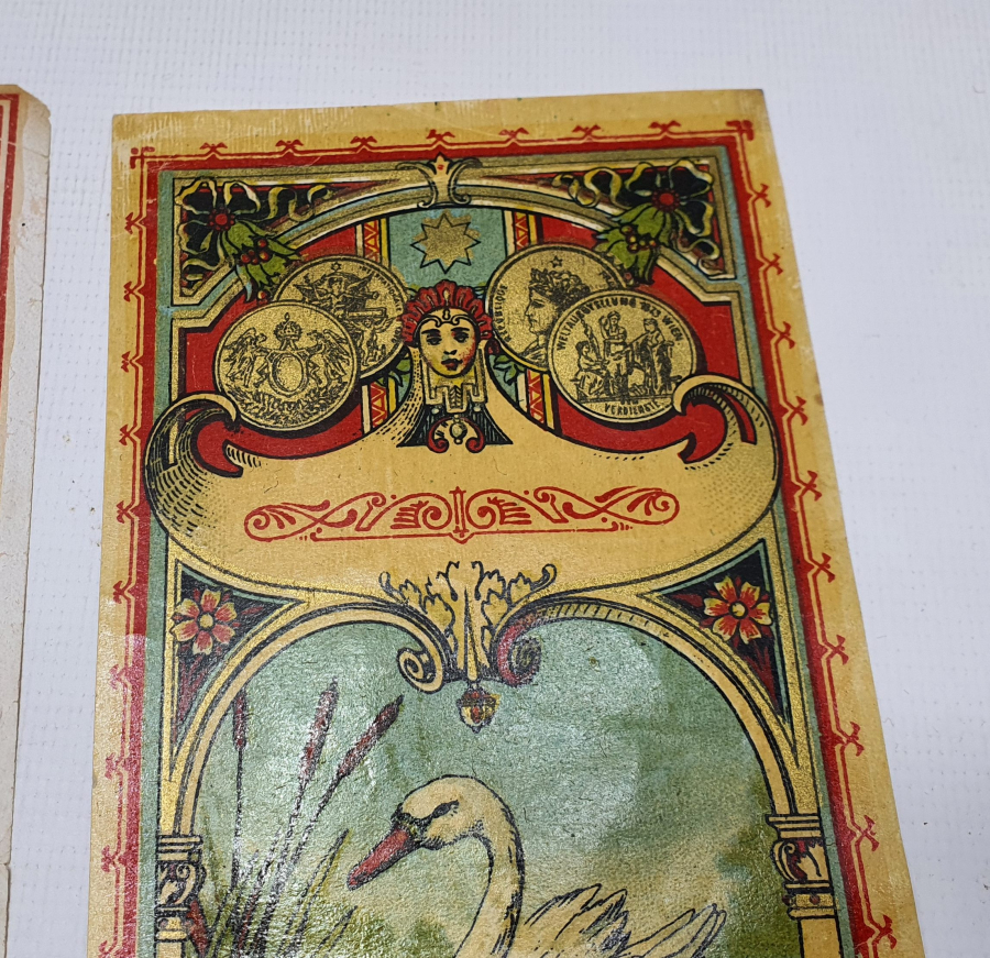 OSMANLI DÖNEMİ ALTIN VARAKLI 2 ADET FES ETİKETİ