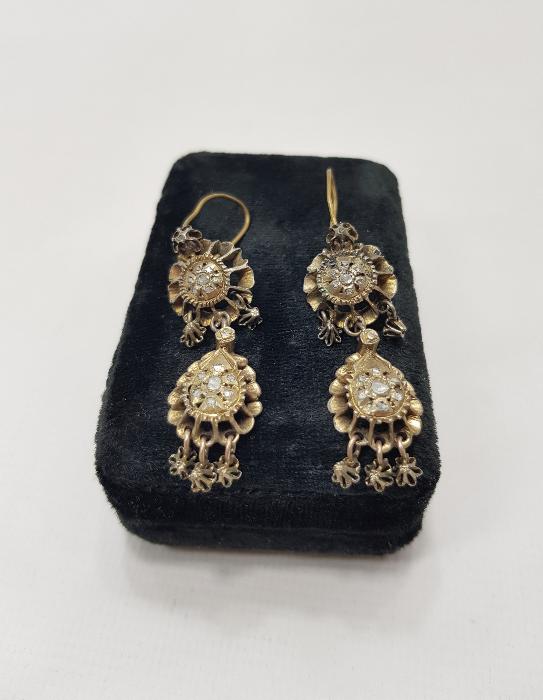 OSMANLI DÖNEMİ ELMAS KÜPE 