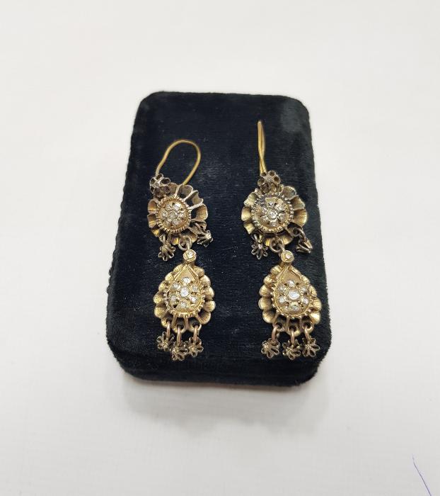 OSMANLI DÖNEMİ ELMAS KÜPE 