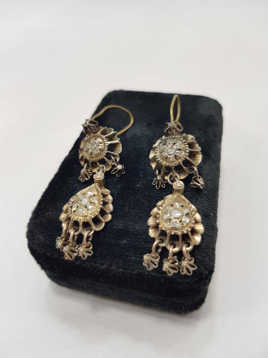 OSMANLI DÖNEMİ ELMAS KÜPE 