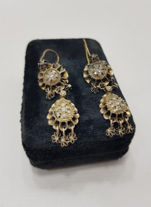 OSMANLI DÖNEMİ ELMAS KÜPE 