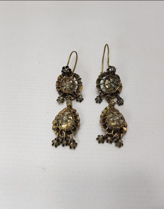 OSMANLI DÖNEMİ ELMAS KÜPE 