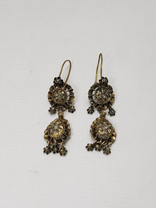 OSMANLI DÖNEMİ ELMAS KÜPE 