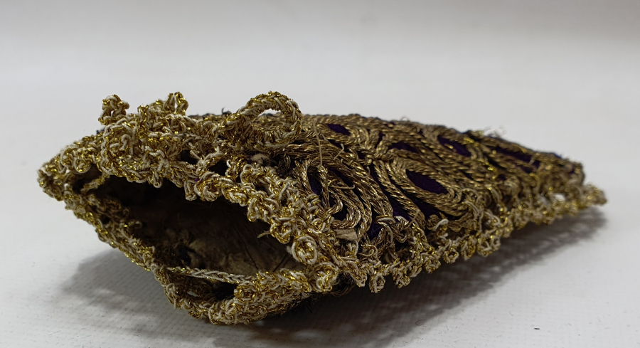 OSMANLI DÖNEMİ İKİ TARAFI SIRMA İŞÇİLİKLİ KESE